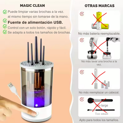 MagicClean Limpiador de Brochas de Maquillaje - [PROMOCIÓN DISPONIBLE SOLO HOY]