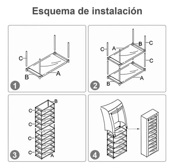 MultiZapatos™ Organizador de Zapatos de 9 Niveles - [PROMOCIÓN DISPONIBLE SOLO HOY]