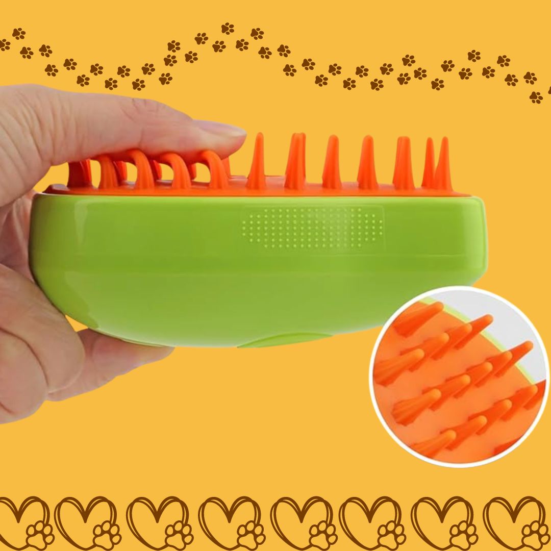 SoftSteam Cepillo Vaporizador Para Mascotas 3 en 1 - [PROMOCIÓN DISPONIBLE SOLO HOY]