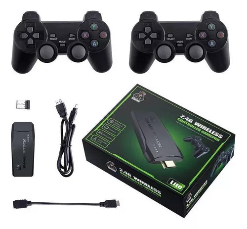 Game Stick Retro 4K - Con 10.000 Juegos + 2 Mandos de Regalo