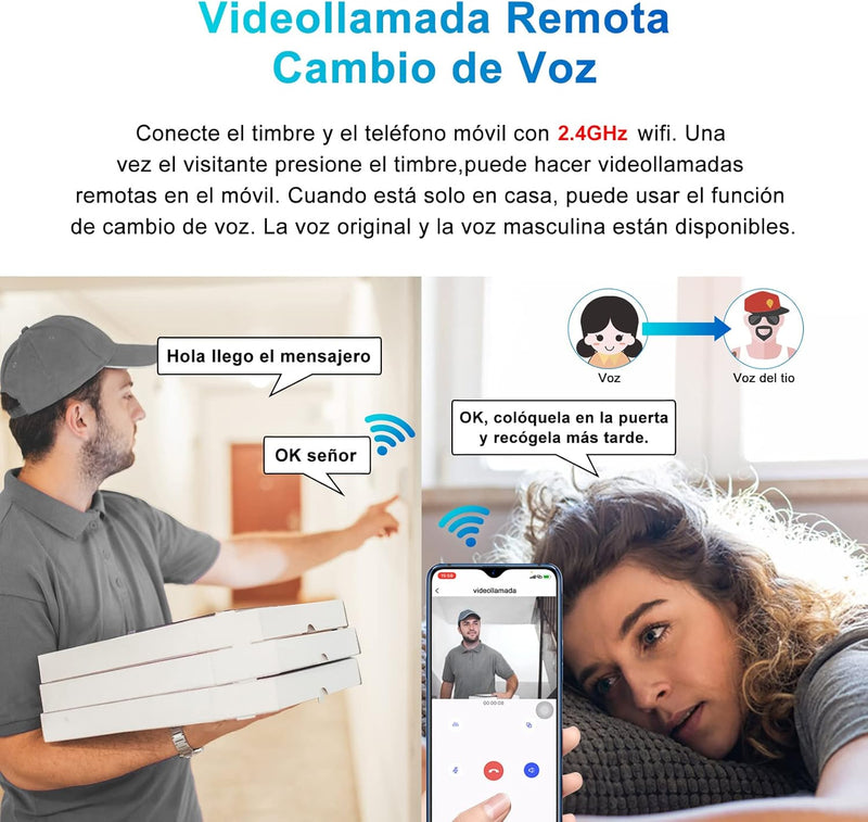 VisionBell™ - Timbre Inalámbrico con Cámara HD - [PROMOCIÓN DISPONIBLE SOLO HOY]