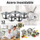 CocinaOn Pack Completo de Ollas 12 piezas + 3 Utensilios