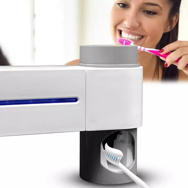 CleanBrush™ ESTERILIZADOR DE CEPILLOS UV PRO + DISPENSADOR DE PASTA - [PROMOCIÓN DISPONIBLE SOLO HOY]