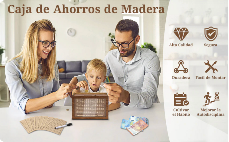 MoneyGuard™ Hucha de Madera con Contador - [PROMOCIÓN DISPONIBLE SOLO HOY]