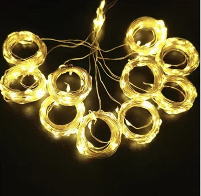CortinaLumina Cortina de Luces Navideñas con control remoto 120 LEDS - [PROMOCIÓN DISPONIBLE SOLO HOY]