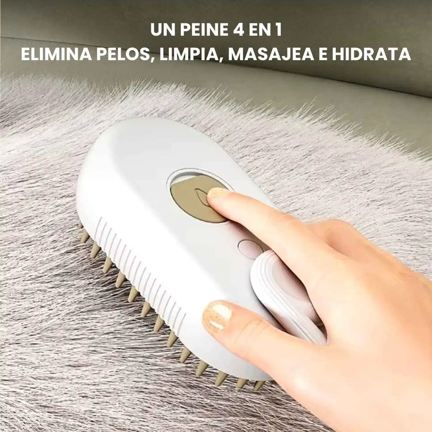 Pelush El Cepillo de Vapor que Desenreda, Limpia e Hidrata el Pelaje - [PROMOCIÓN DISPONIBLE SOLO HOY]