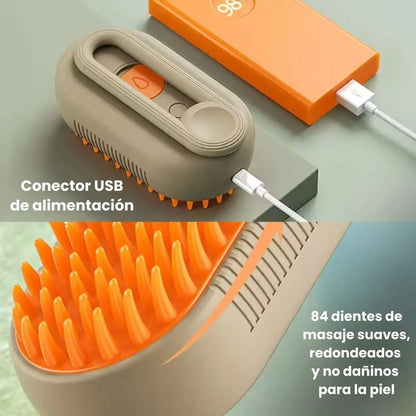 Pelush El Cepillo de Vapor que Desenreda, Limpia e Hidrata el Pelaje - [PROMOCIÓN DISPONIBLE SOLO HOY]