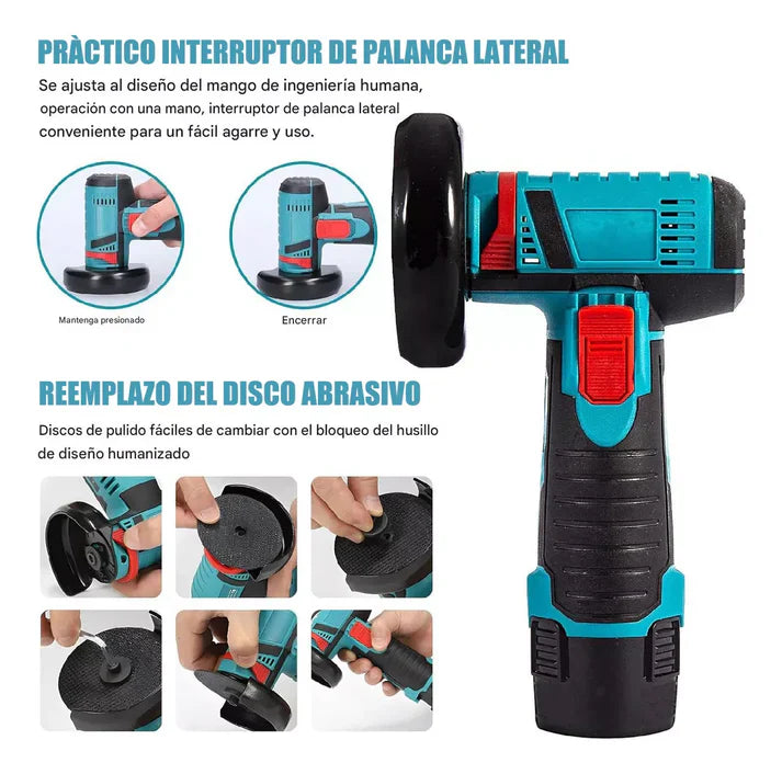 SharpCut - Amoladora Angular Inalámbrica Recargable - [PROMOCIÓN DISPONIBLE SOLO HOY]