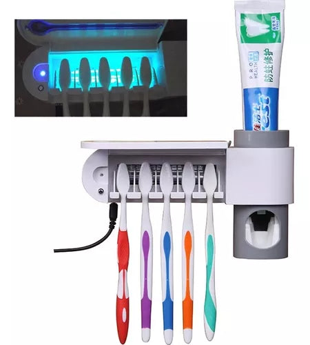 CleanBrush™ ESTERILIZADOR DE CEPILLOS UV PRO + DISPENSADOR DE PASTA - [PROMOCIÓN DISPONIBLE SOLO HOY]