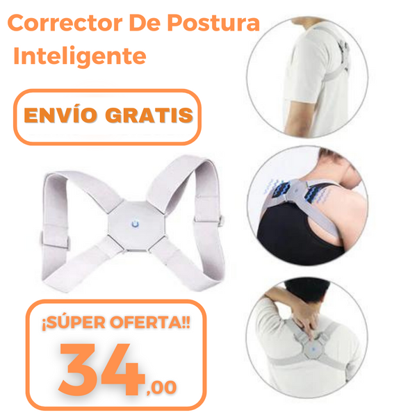 CORRECTOR DE POSTURA INTELIGENTE ¡SENSOR CON VIBRACIÓN!