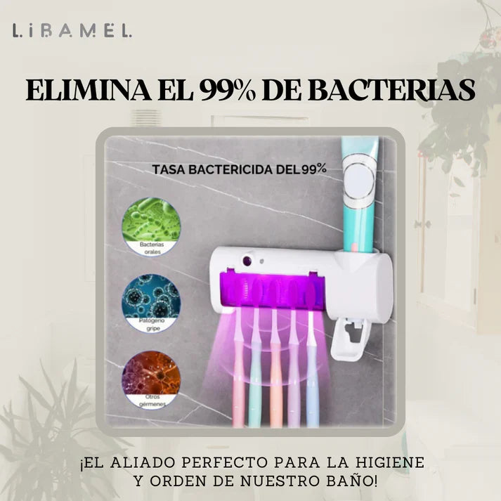 CleanBrush™ ESTERILIZADOR DE CEPILLOS UV PRO + DISPENSADOR DE PASTA - [PROMOCIÓN DISPONIBLE SOLO HOY]