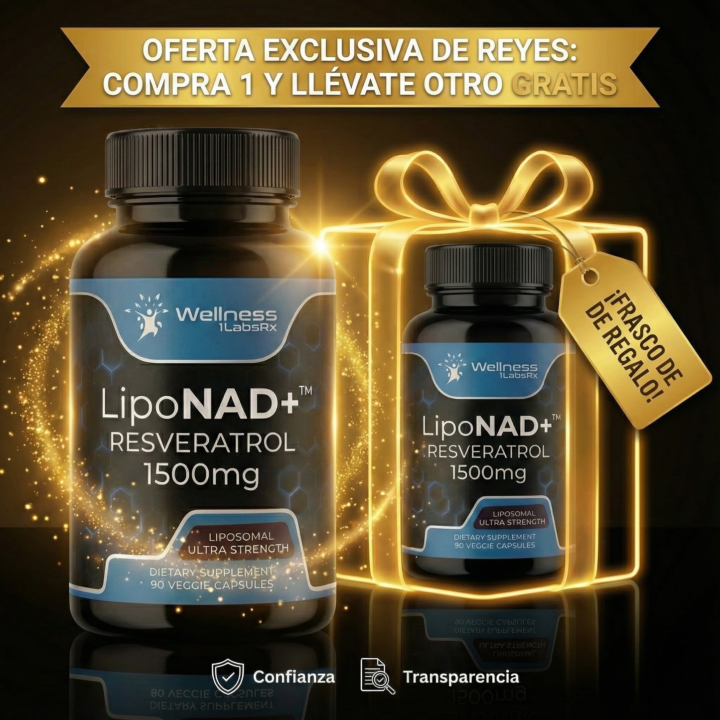 LipoNAD+ - Fórmula Liposomal Avanzada | 1 + 1 De Regalo