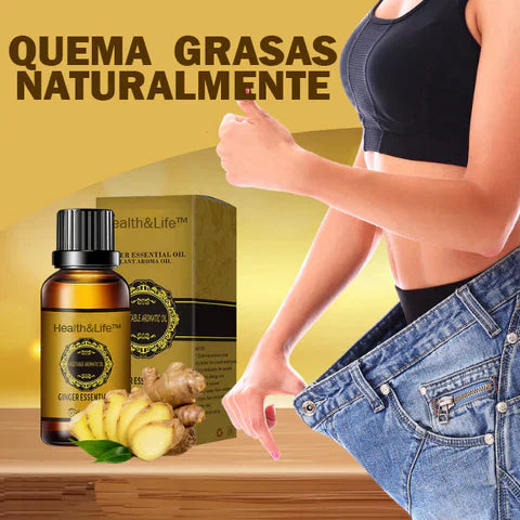 Ginger 🔥-  Aceite Adelgazante y Desintoxicante de Jengibre - [PROMOCIÓN DISPONIBLE SOLO HOY]