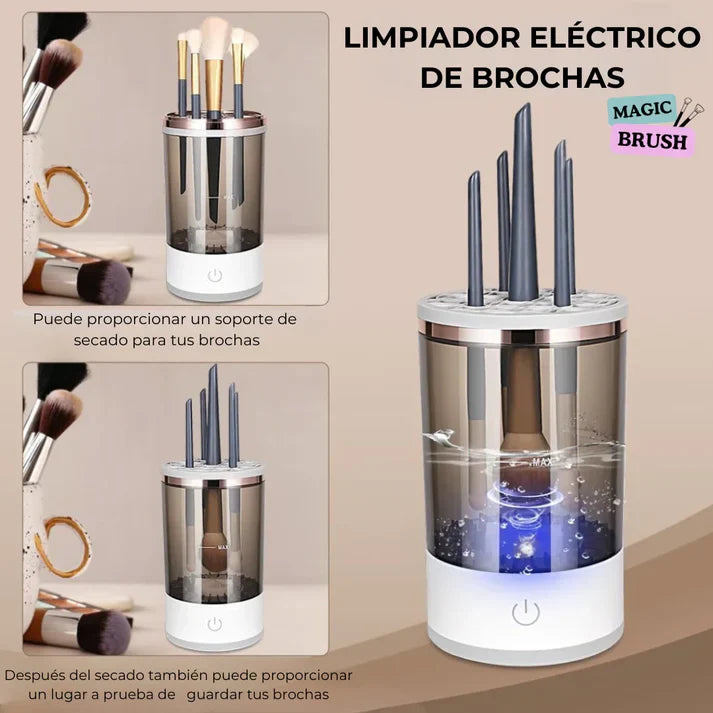 BrushCare® Magic limpiador de brochas de maquillaje eléctrico - [PROMOCIÓN DISPONIBLE SOLO HOY]