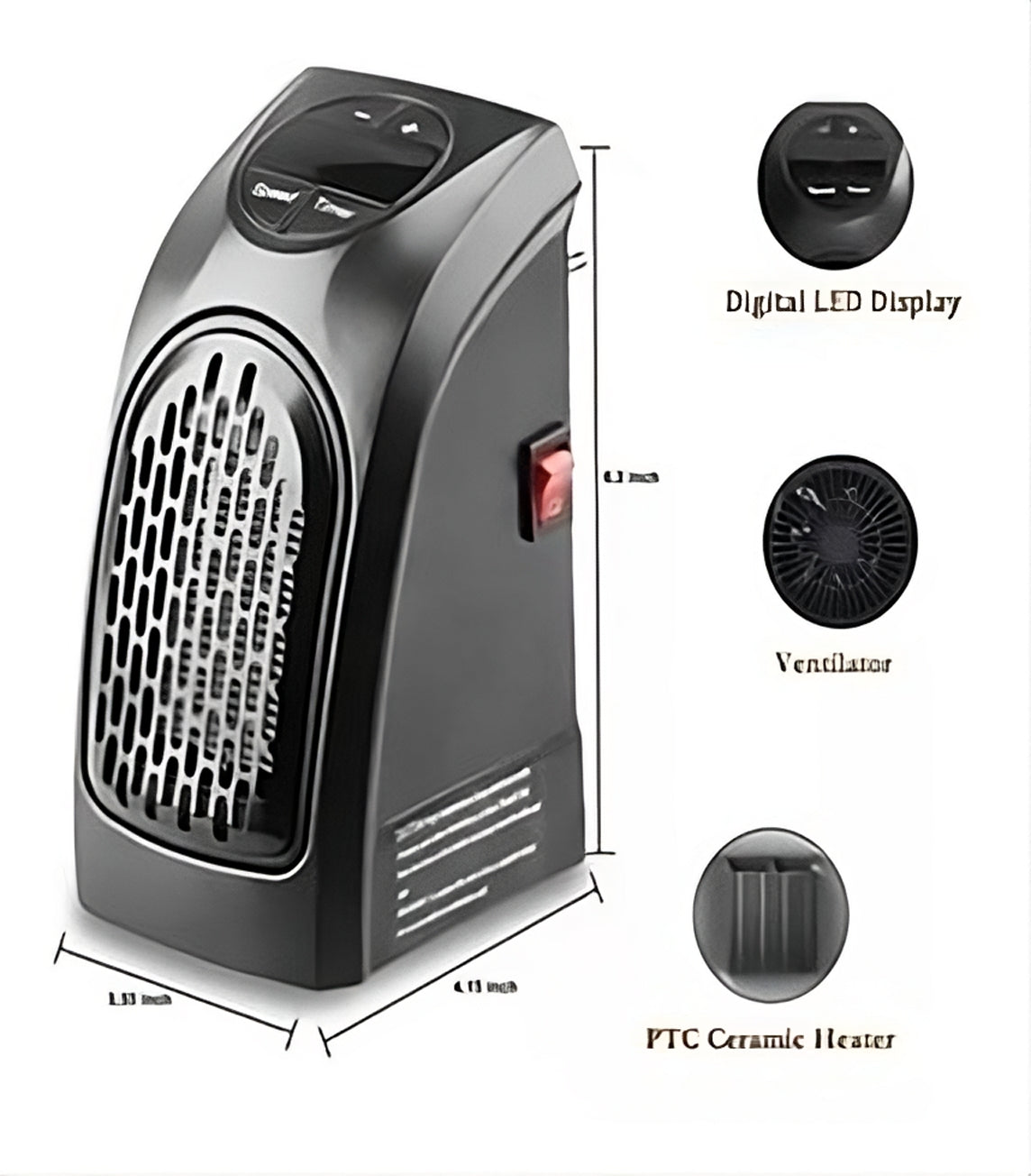 CalorFast Calefactor Enchufe 400 Watts - [PROMOCIÓN DISPONIBLE SOLO HOY]