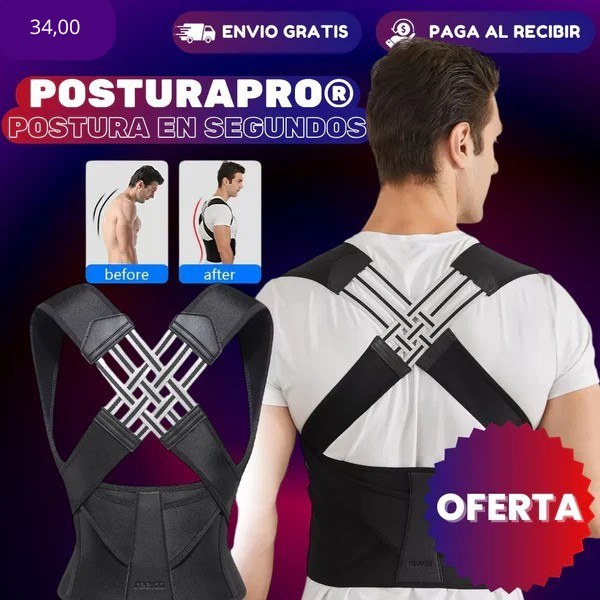 PosturaPro Corrector de Postura - Nueva Postura en Segundos - [PROMOCIÓN DISPONIBLE SOLO HOY]