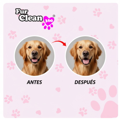 FurClean 360 – Cepillo de Vapor 3 en 1 | Elimina 95% del Pelo Muerto