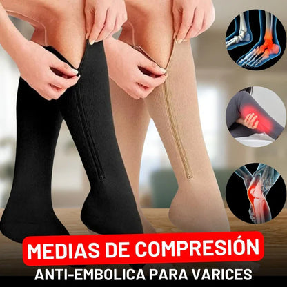 ZipSox Medias de Compresión Antivarices - [PROMOCIÓN DISPONIBLE SOLO HOY]